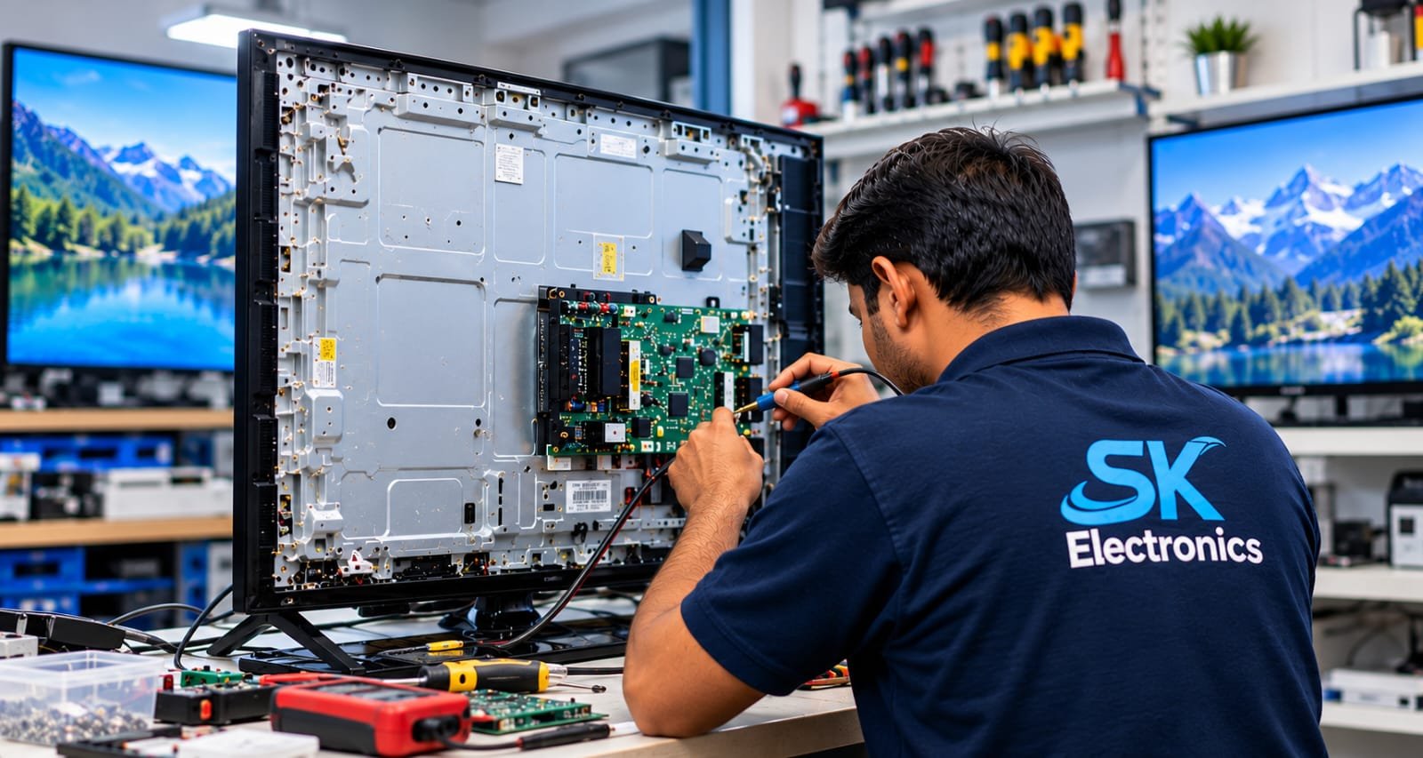 LED, LCD, OLED and QLED TV repair